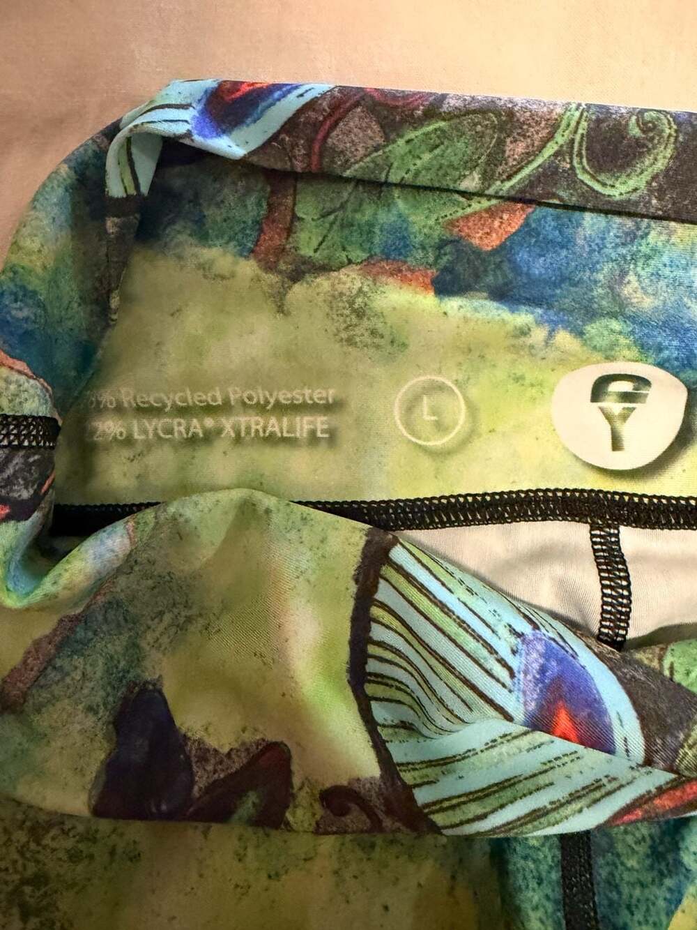 Yoga Democracy Women's Butterfly Print High-Waisted Athletic Leggings size L - Picture 6 of 8